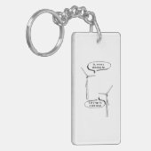 Renewable Energy I'm A Huge Fan – Wind Energy キーホルダー (正面左)