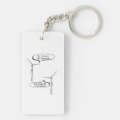 Renewable Energy I'm A Huge Fan – Wind Energy キーホルダー (裏面)