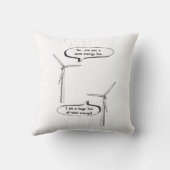 Renewable Energy I'm A Huge Fan – Wind Energy クッション (裏面)