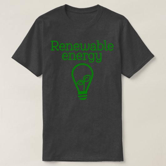 Renewable energy T Shirt Classic TShirt Tシャツ (デザイン正面)