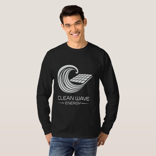 Renewable Power Earth Day Clean Wave Energy Tシャツ (正面フル)