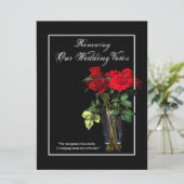 Renewal of 結婚's Vows - Invitation Red Roses 招待状 (スタンド正面)