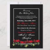 Renewal of 結婚's Vows - Invitation Red Roses 招待状 (裏面)