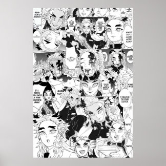 Rengoku Aniki Collage Demon Slayer  ポスター