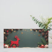 Renne rouge Papier sur fond vert (スタンド正面)