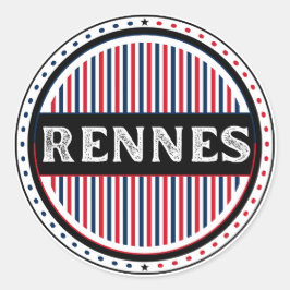 Rennes City Pride Emblem – French Identity ラウンドシール