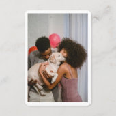 Renoの結婚Skylineスモール詳細QRコードRSVP エンクロージャーカード (裏面)