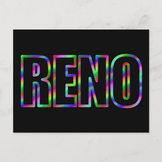 RENO ネオン ポストカード (正面)