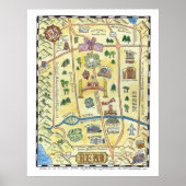 Reno Map Poster ポスター (正面)