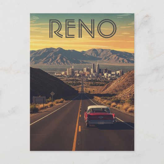 Reno Nevada Travel ポストカード (正面)