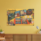 Reno, NevadaReno, NVからのご挨拶 キャンバスプリント (インサイチュ (リビング))