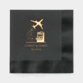 Reno Passport 箔ナプキン (正面)