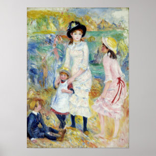 Renoir - Children on the Seashore, Guernsey ポスター
