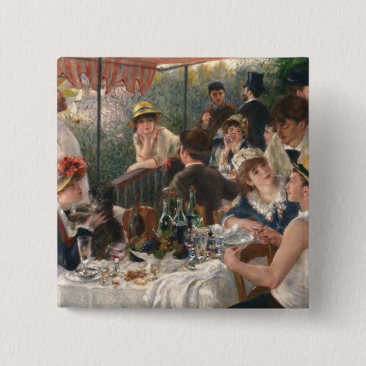 Renoir French Luncheon Boating Party 缶バッジ (正面)