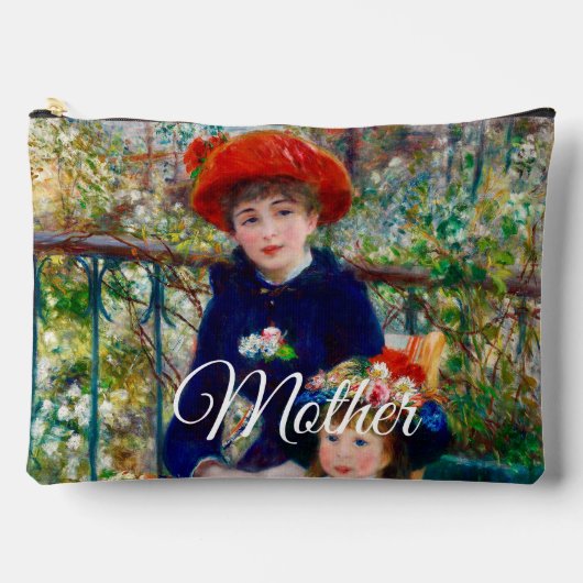 Renoir’s Mother and Child Print Cut Sew Bag アクセサリーポーチ (正面)