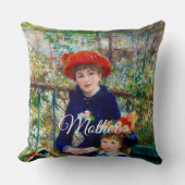 Renoir’s Mother and Child Throw Pillow クッション (正面)