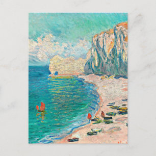 Renoir - The Beach and the Falaise d'Amont ポストカード