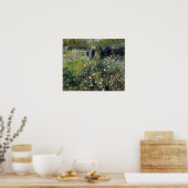 Renoir - Woman With Parasol In A Garden ポスター (キッチン)