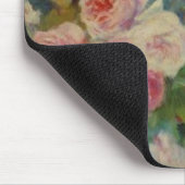 Renoir'aバラの静物画のつぼ マウスパッド (コーナー)