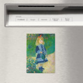 Renoir's Little Girl in Blue with Watering Can マグネット (インサイチュ (食洗機))