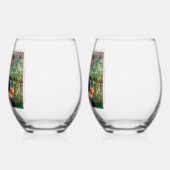 Renoir's Mother and Child     ステムなしワイングラス (左)