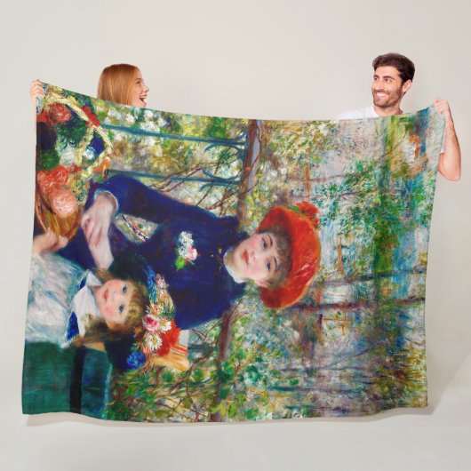 Renoir's Mother and Child  Fleece Blanket フリースブランケット (インサイチュ)