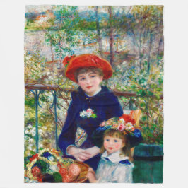Renoir's Mother and Child  Fleece Blanket フリースブランケット