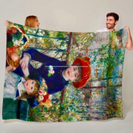 Renoir's Mother and Child  Fleece Blanket フリースブランケット