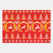 Renos en Navidad ラッピングペーパーシート (正面2)