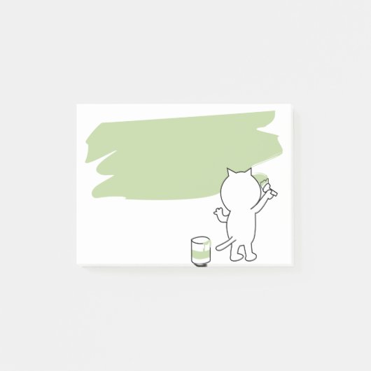 Renovation Paint The Labor Banner Cat Creativity ポストイット (正面)