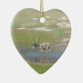 Rentiere im Sommer セラミックオーナメント (右)