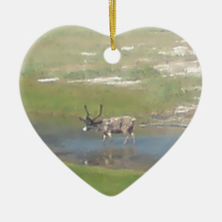Rentiere im Sommer セラミックオーナメント