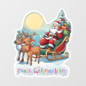 Rentierschlitten mit Rudi -  ウィンドウサイン (シート)