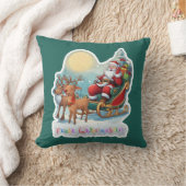 Rentierschlitten mit Rudi - クッション (ブランケット)