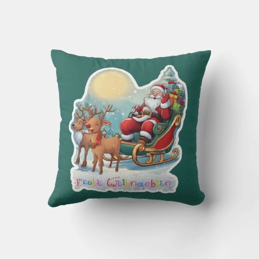 Rentierschlitten mit Rudi -  クッション (裏面)