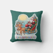 Rentierschlitten mit Rudi - クッション (正面)