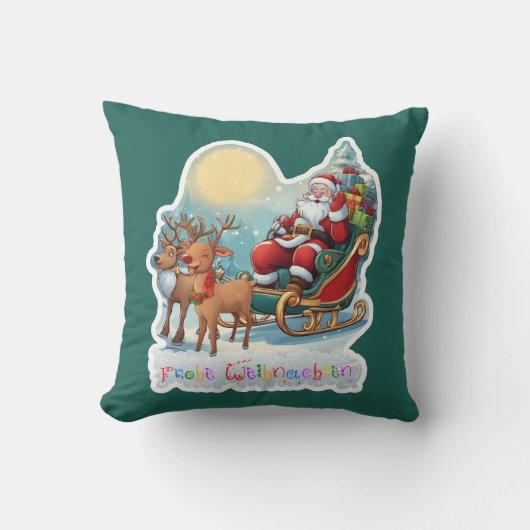 Rentierschlitten mit Rudi -  クッション (正面)