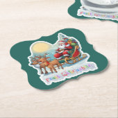 Rentierschlitten mit Rudi -  ペーパーコースター (アングル)