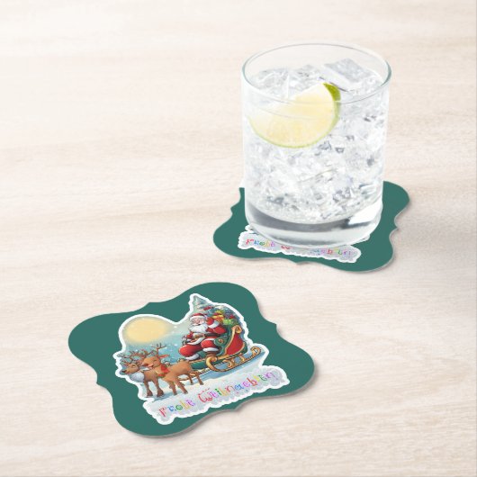 Rentierschlitten mit Rudi -  ペーパーコースター (インサイチュ)