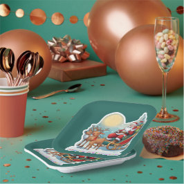 Rentierschlitten mit Rudi -  ペーパープレート