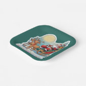 Rentierschlitten mit Rudi -  ペーパープレート (傾斜あり)