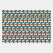 Rentierschlitten mit Rudi -  ラッピングペーパーシート (正面3)