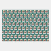 Rentierschlitten mit Rudi -  ラッピングペーパーシート (正面2)