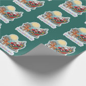 Rentierschlitten mit Rudi -  ラッピングペーパー (角)