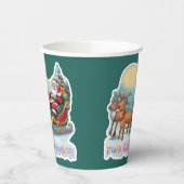 Rentierschlitten mit Rudi -  紙コップ (左)