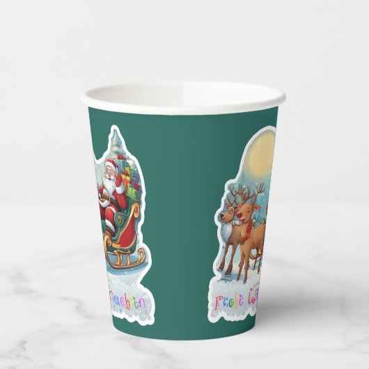 Rentierschlitten mit Rudi -  紙コップ (左)