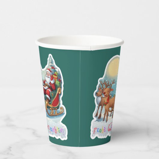 Rentierschlitten mit Rudi -  紙コップ (右)