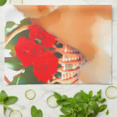 RENYのheARTdogの食事の台所タオル キッチンタオル (折り畳み)