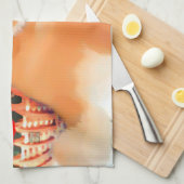 RENYのheARTdogの食事の台所タオル キッチンタオル (四つ折り)