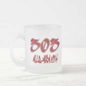 Repのマイルの高さの都市(303) フロストグラスマグカップ (左)